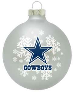 Dallas Cowboys Snowflake Christmas Ornament