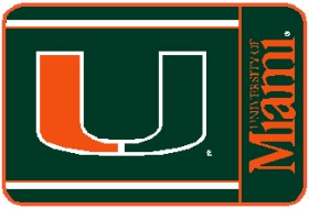 Miami Hurricanes 20"x30" Door Mat