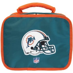 AF-D3LBB Dolphins Black Insulated School Lunch Box Bag 