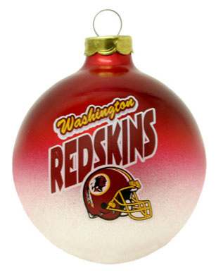 Washington Redskins Resign Football Christmas Ornament 