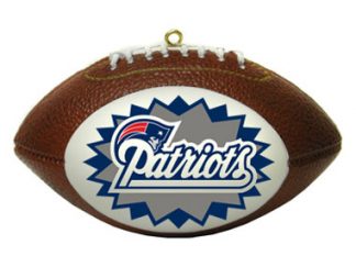 New England Patriots Touchdown Treasure Christmas Ornament