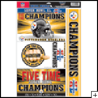 Pittsburgh Steelers Super Bowl 11"x17" Decals