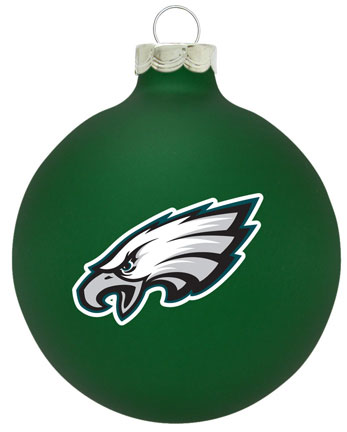 Philadelphia Eagles Solid Color Christmas Ornament - SWIT Sports