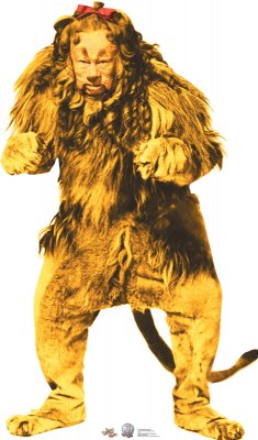 SU-1455 Cowardly Lion Lifesize Cardboard Cutout