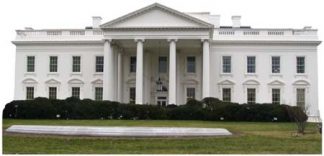 SU-1600 The White House Cardboard Cutout Standup