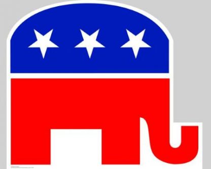 SU-920 Republican Elephant Cardboard Standup