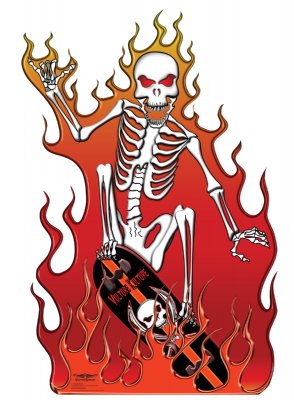 SU-1152 Vulture Kulture Skate Death Cutout Standup