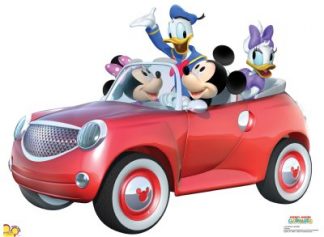 SU-1173 Mickey Car Ride Lifesize Standup