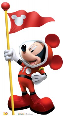 SU-1175 Mickey In Space Lifesize Cardboard Standup