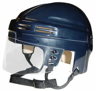Blank Navy Mini Hockey Helmet