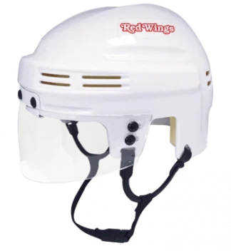 Detroit Redwings White Mini Hockey Helmet