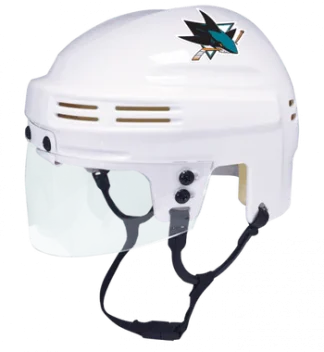 San Jose Sharks White Mini Hockey Helmet