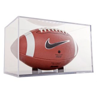 Clear Base Grandstand Football Display Case