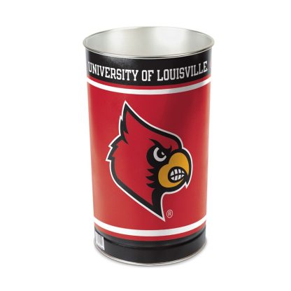 Louisville Cardinals trash can