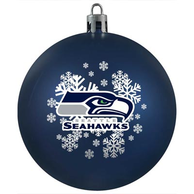 Seattle Seahawks Snowflake Christmas Ornament
