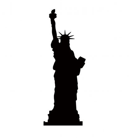 SU-2321 Statue of Liberty Silhouette Cardboard Cutout Standup