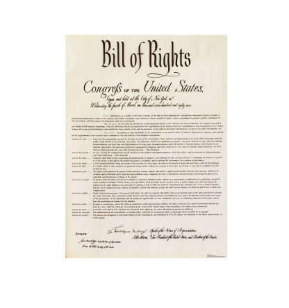 SU-2544 Bill of Rights Lifesize Cardboard Cutout Standup