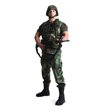SU-388 Army Soldier Lifesize Cardboard Cutout Standup