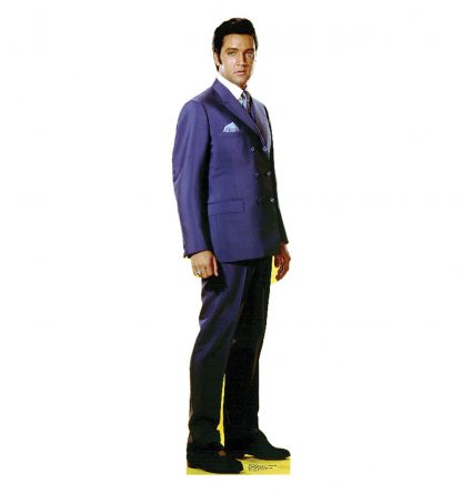 SU-842 Elvis Presley Blue Jacket Lifesize Cardboard Cutout Standup