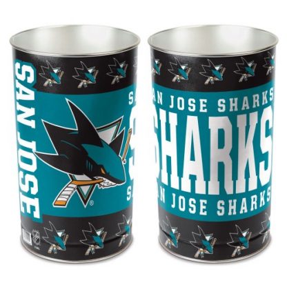 San Jose Sharks Trash Can