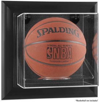 Black Framed Wall Mountable Basketball Display Case