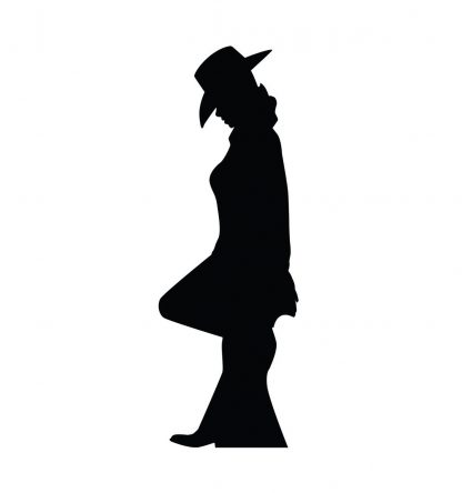 SU-2318 Cowgirl Silhouette Lifesize Cutout Standup