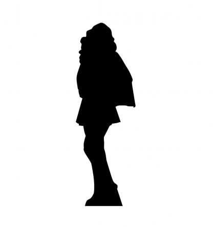 SU-2322 Superhero Girl Silhouette Cutout Standup