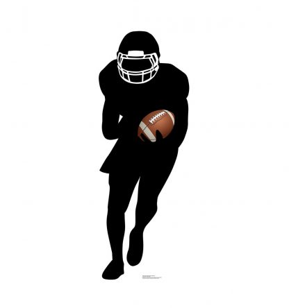 SU-2392 Football Player Silhouette Cardboard Cutout Standup
