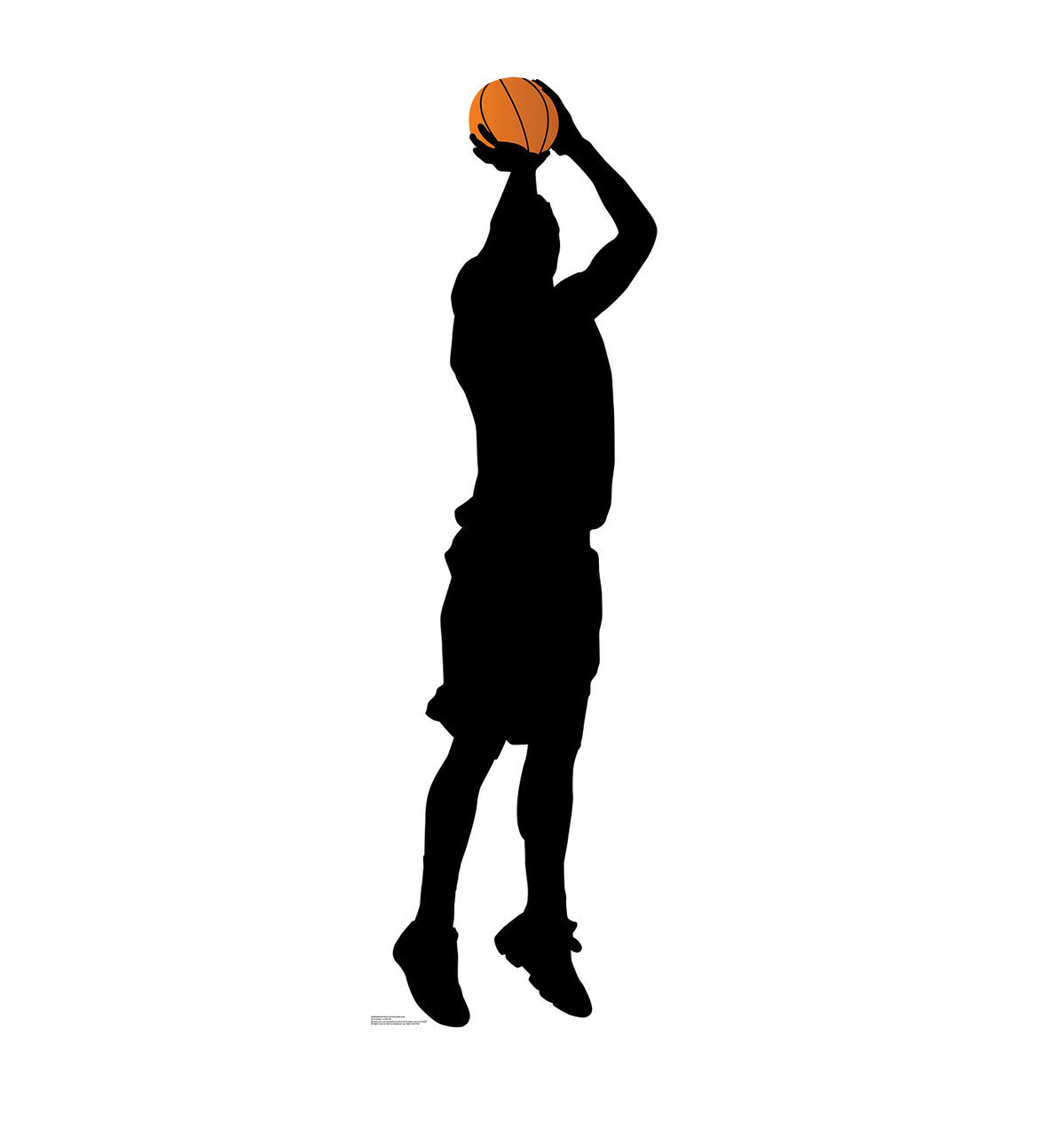 SU-2399 Basketball Player Silhouette Cutout Standup - SWIT Sports