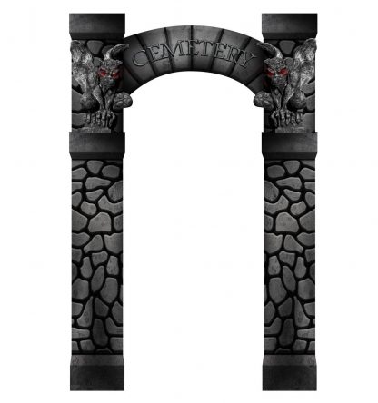 SU-2521 Cemetery Stone Arch Lifesize Cutout Standup