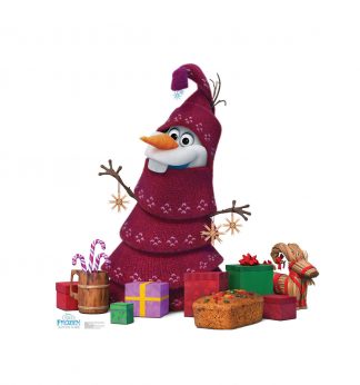 SU-2590 Frozen's Olaf Knitted Tree Cardboard Cutout Standup