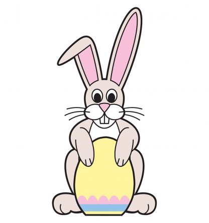 SU-669 Easter Bunny Lifesize Cardboard Cutout Standup