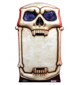 SU-671 Skull Sign Cardboard Cutout Standup