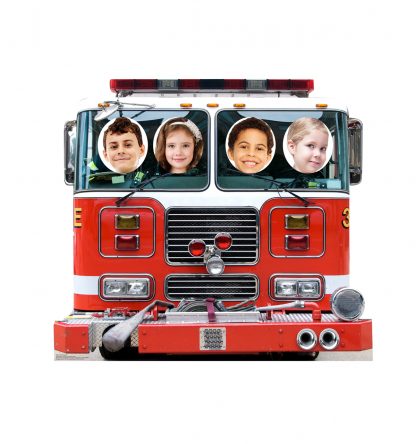 SU-2546 Fire Truck Cardboard Cutout Stand-In - Image 2