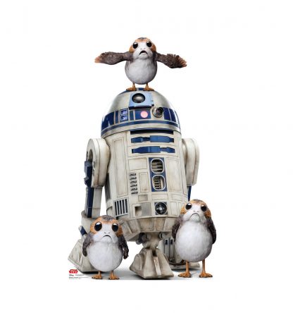 SU-2624 Porgs™ with R2-D2™ Lifesize Cardboard Standup
