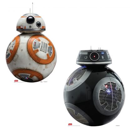 SU-2539 and 2591 Star Wars Droid Combo BB-8 and BB-9E Cardboard Standup