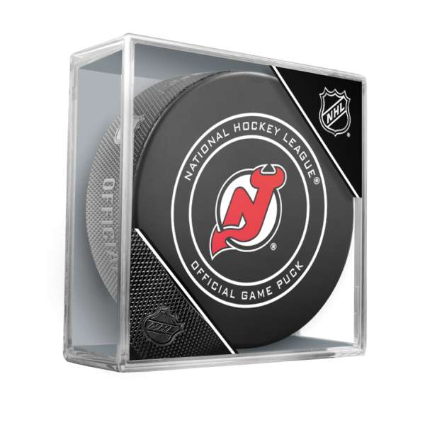 Pets First Hockey Puck Pet Toy - New Jersey Devils