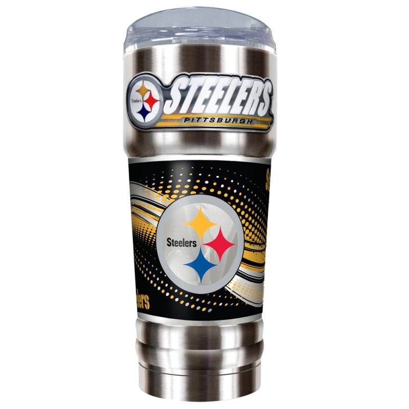 Team Sports America Pittsburgh Steelers, 17oz Boxed Travel Mug