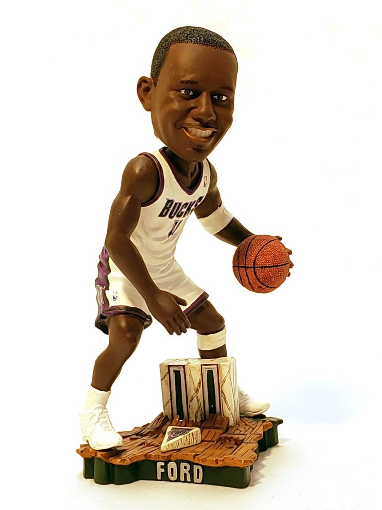 Milwaukee Bucks T.J. Ford Home Jersey LE Bobblehead SWIT Sports