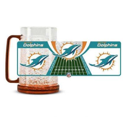 Miami Dolphins Crystal Freezer Mug