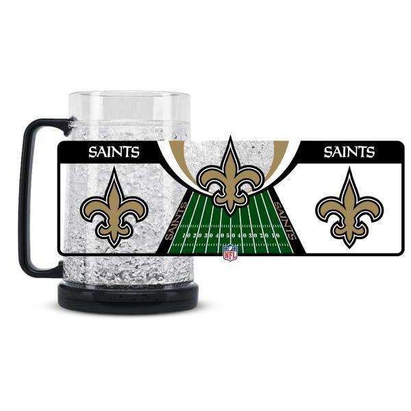 New Orleans Saints Football Crystal Freezer Bier Kühlglas 0,4 ltr 
