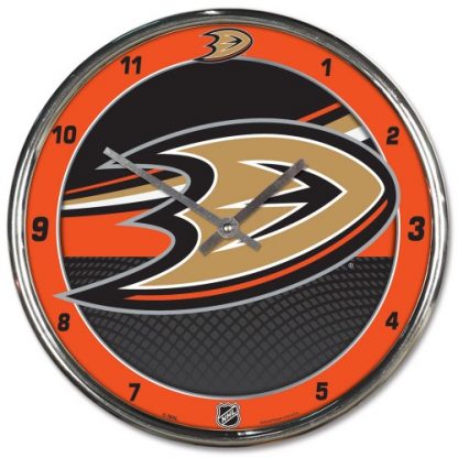 Anaheim Ducks Chrome Team Clock