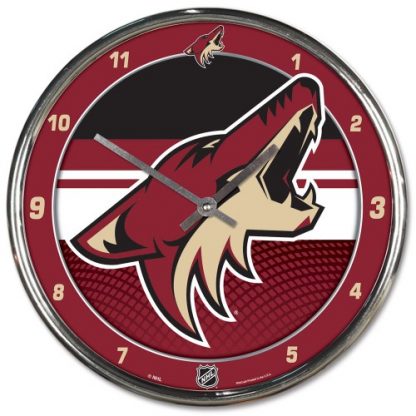 Arizona Coyotes Chrome Team Clock