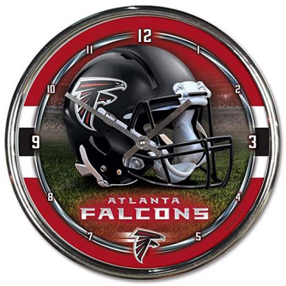 Atlanta Falcons Chrome Team Clock