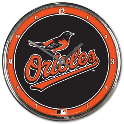 Baltimore Orioles Chrome Team Clock