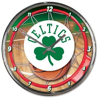 Boston Celtics Chrome Team Clock