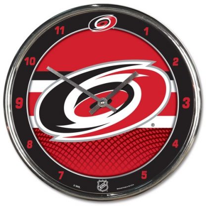 Carolina Hurricanes Chrome Team Clock