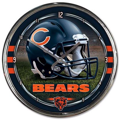 Chicago Bears Chrome Team Clock