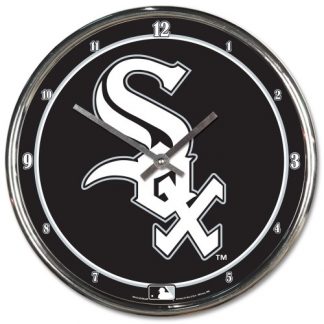 Chicago White Sox Chrome Team Clock