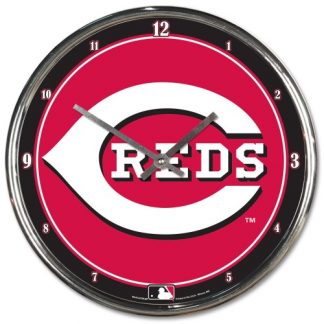 Cincinnati Reds Chrome Team Clock